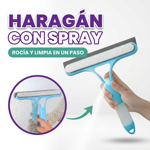 Haragan limpia vidrios con spray