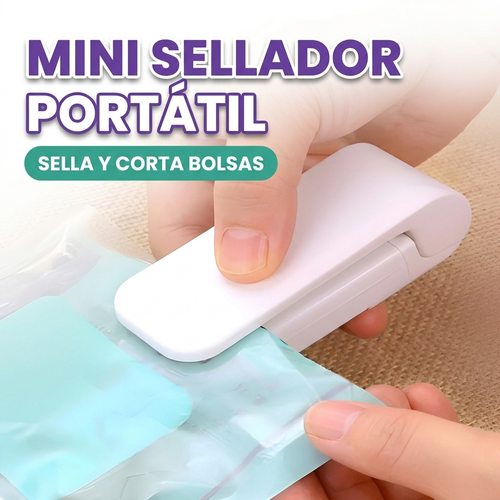 Mini sellador portatil para bolsas