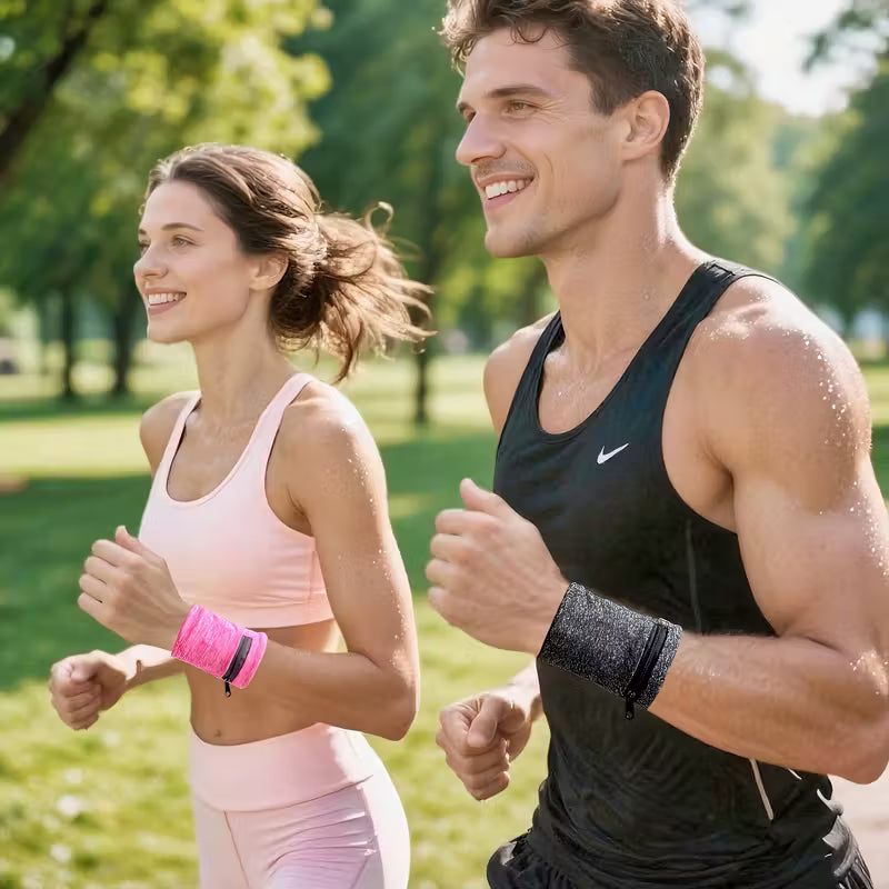 Muñequera Deportiva De Almacenamiento – Detalle de calidad y acabado – NQLN Store