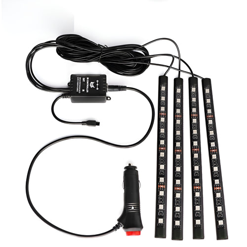 Luz led multicolor para interior de coche