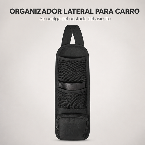 Bolso lateral organizador para el carro