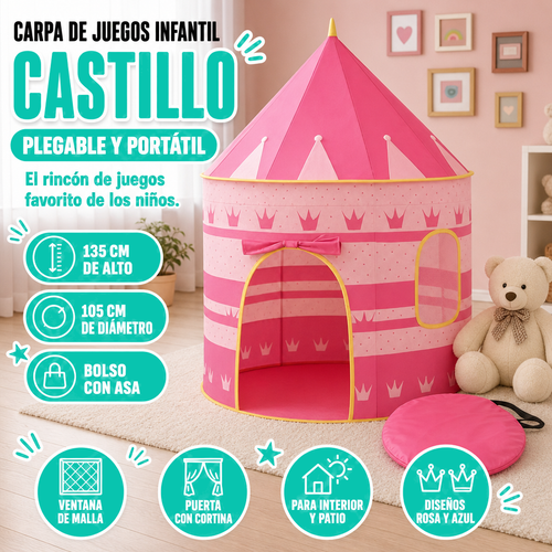Carpa de juegos para niñas y niños pequeños