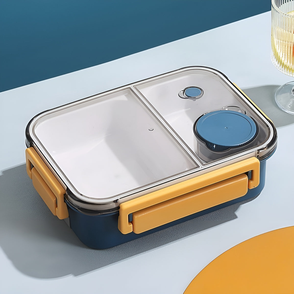 Recipiente de comida con 2 compartimentos