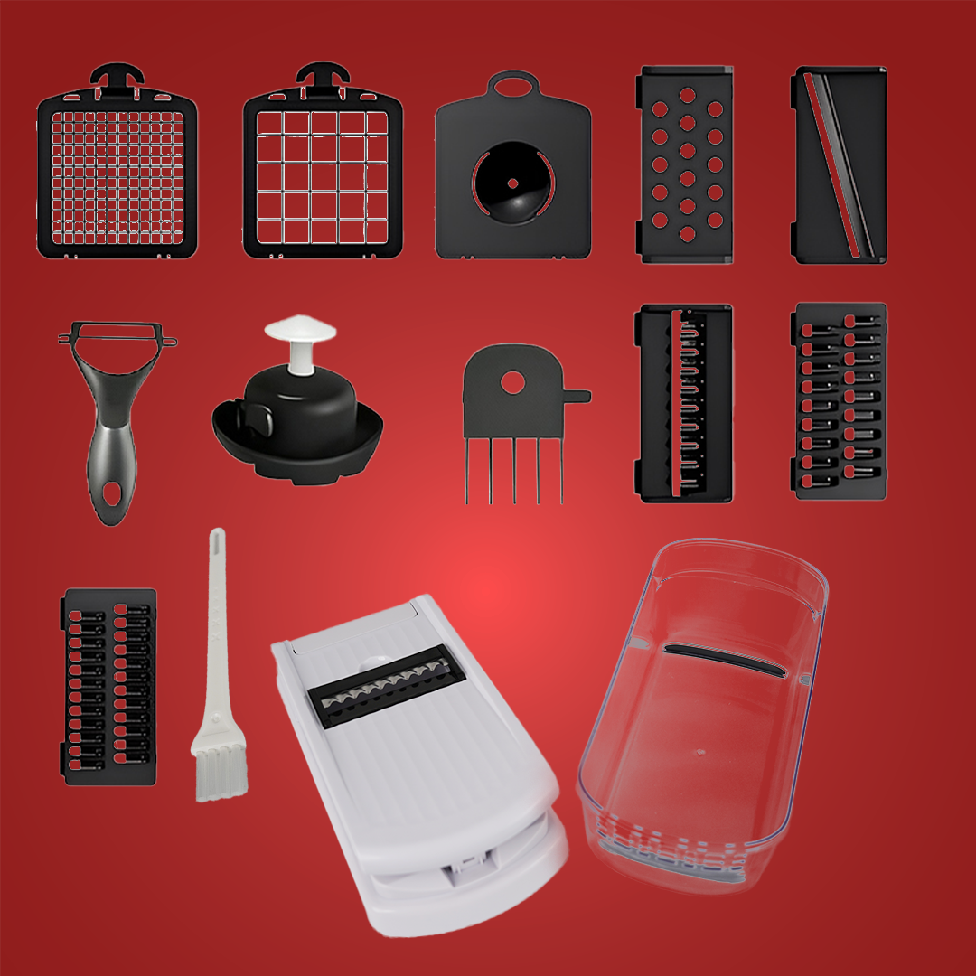 Cortador multifuncional Vauli 15 en 1 – Vista de cerca del producto – NQLN Store