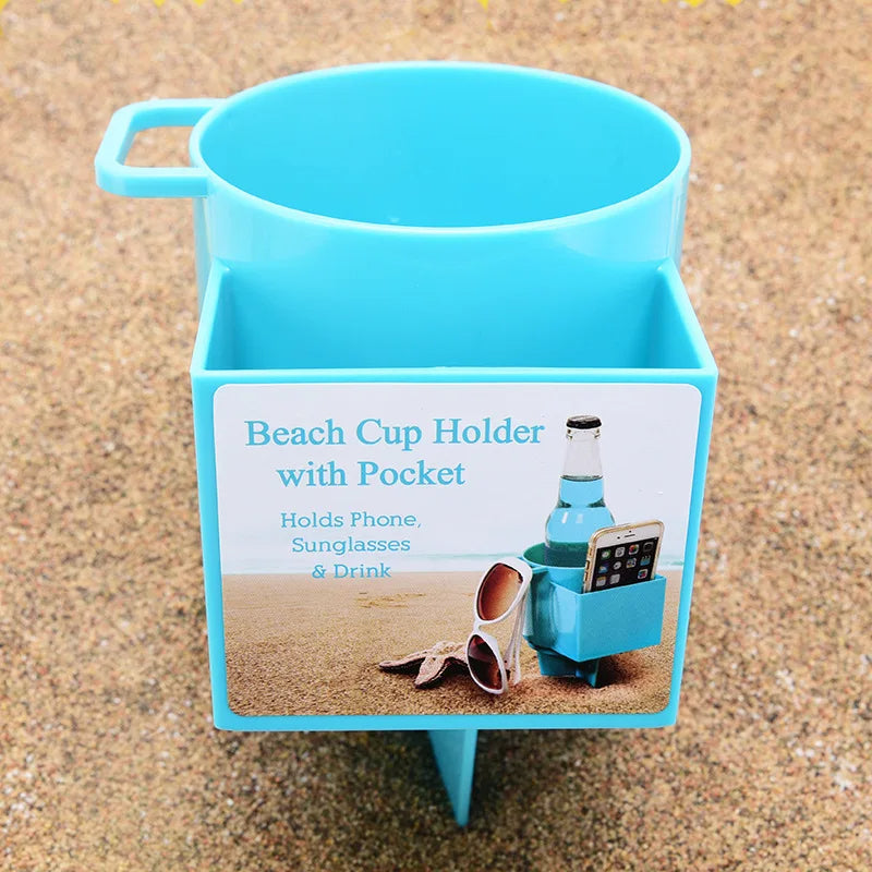 Portavasos de playa
