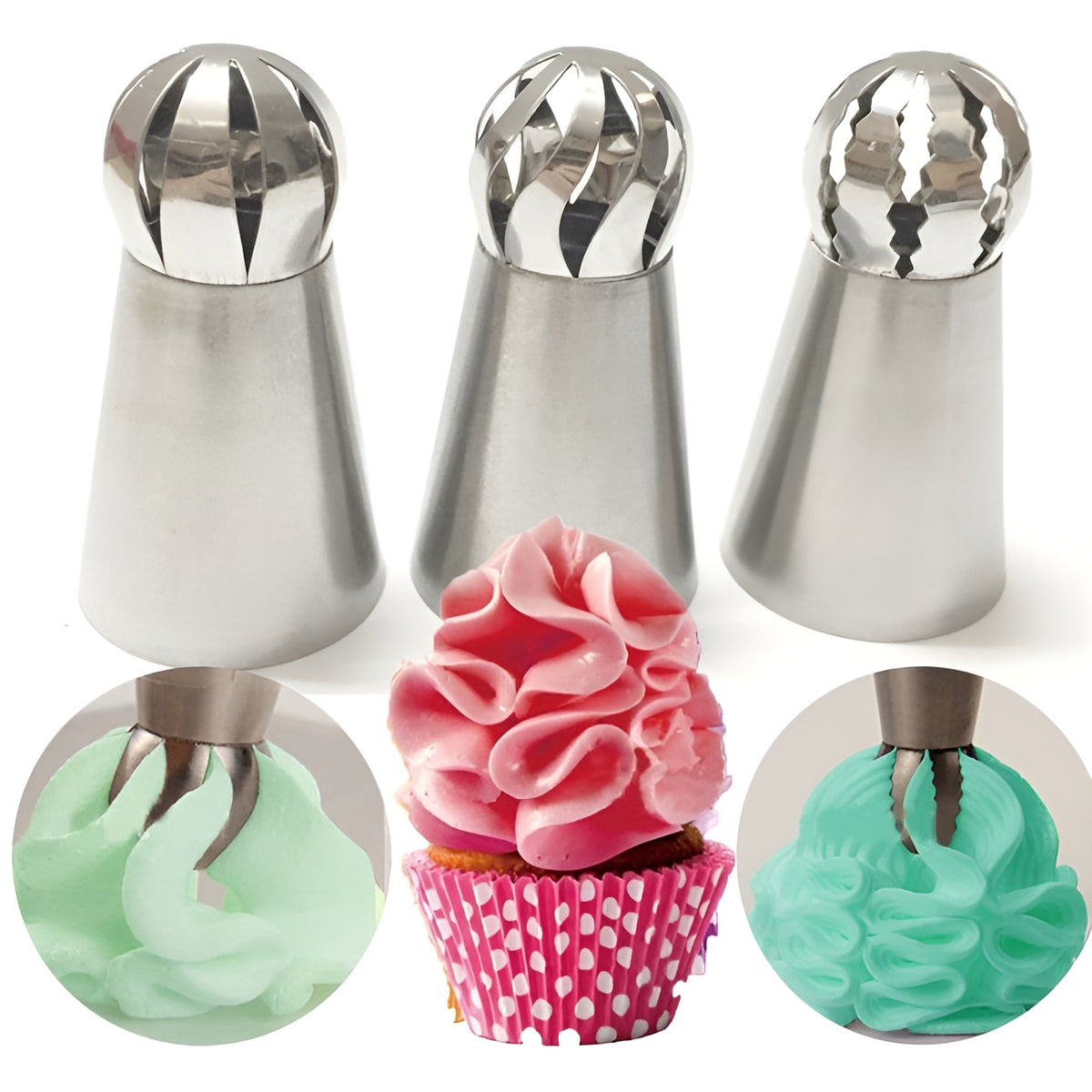 Puntas de glaseado para decoración (Set de 3)