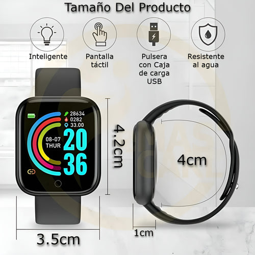 Reloj inteligente Y68 D20