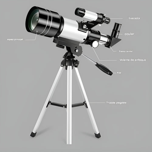 Telescopio astronomico refractor