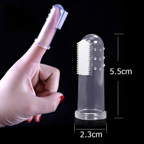 Dedal de silicona para higiene dental de bebés