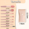 Brochas de Maquillaje para Viaje (Set de 8) – Vista detalle del producto – NQLN Store