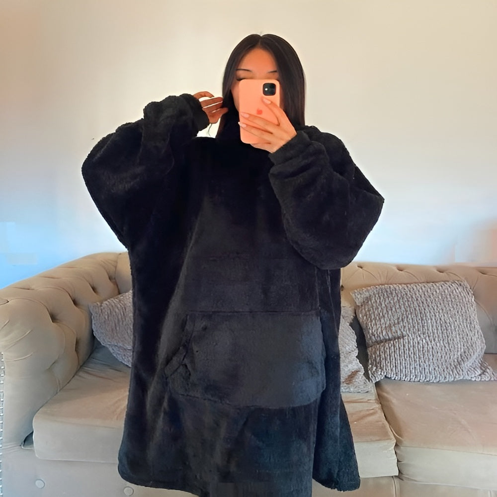 Manta de frio con capucha y bolsillo TALLA UNICA