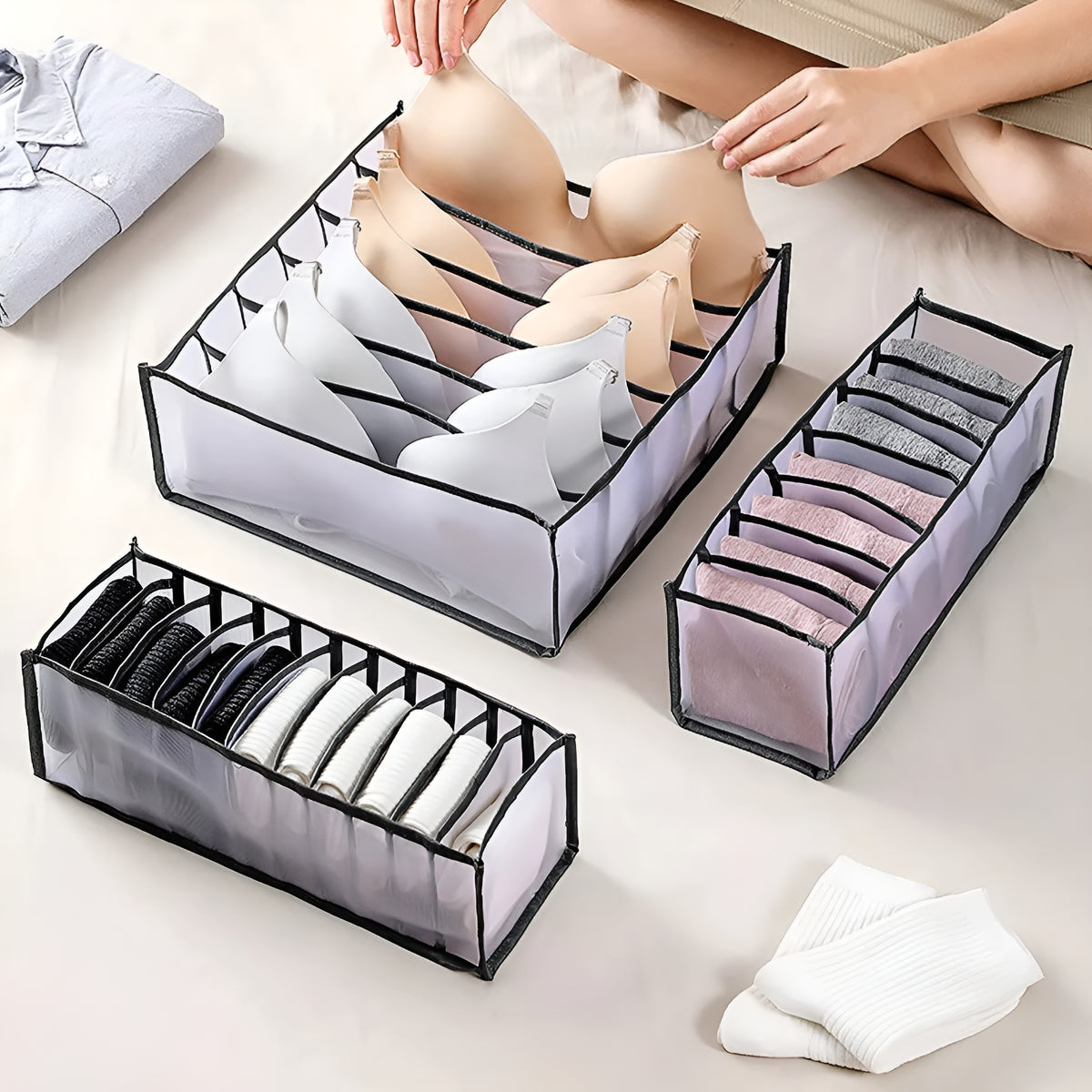 Organizadores de ropa interior (Pack de 3)