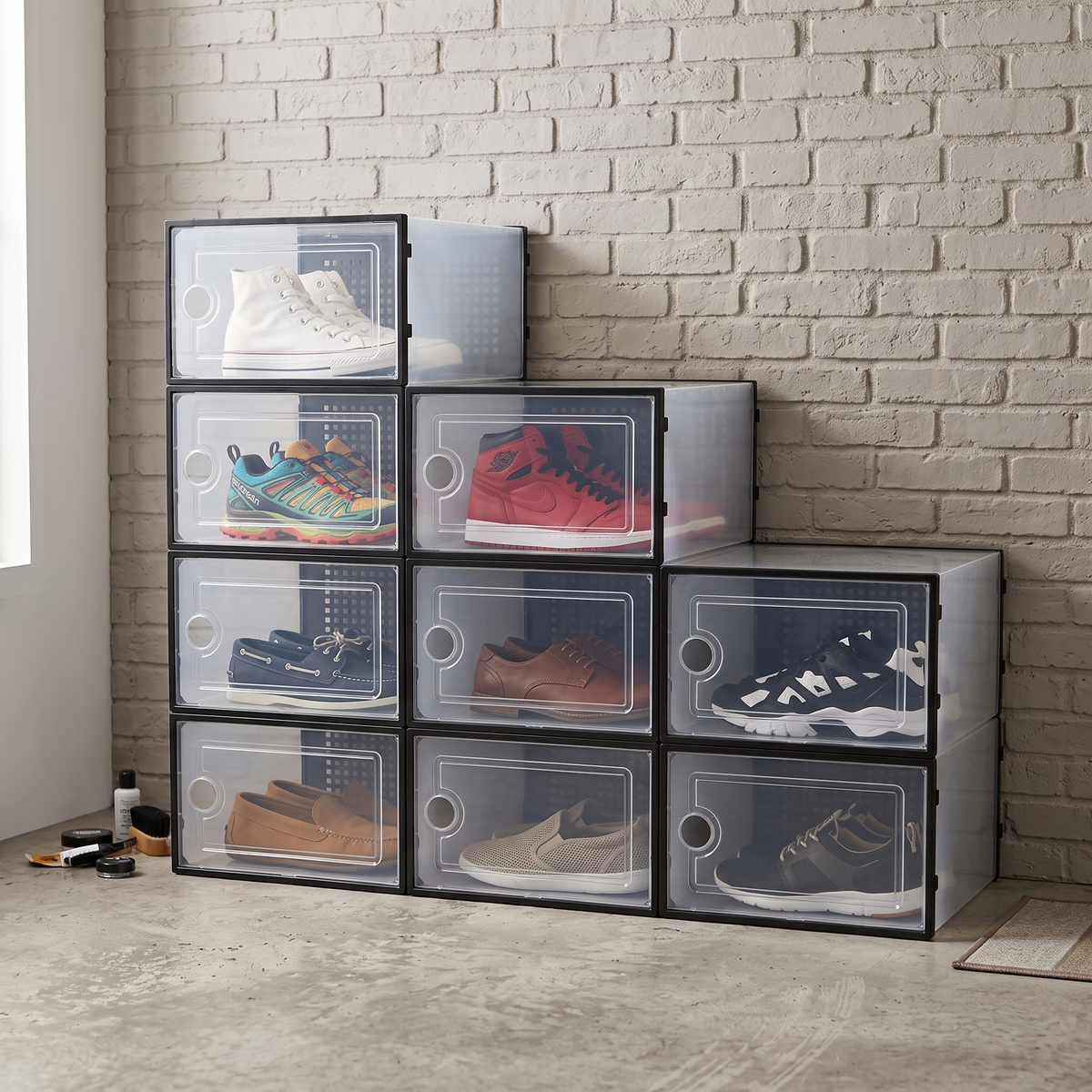Estantería Apilable para zapatos VAULI (9 Cubos) zapatera