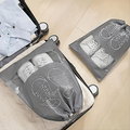 Bolsas para zapatos de viaje con cierre (Pack de 5) - B – Vista detalle del producto – NQLN Store