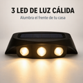 Lampara solar LED con sensor de movimiento