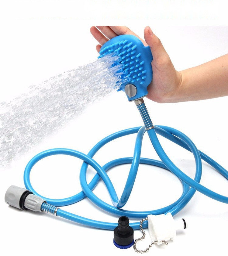 Cepillo ducha de agua a presion para mascotas