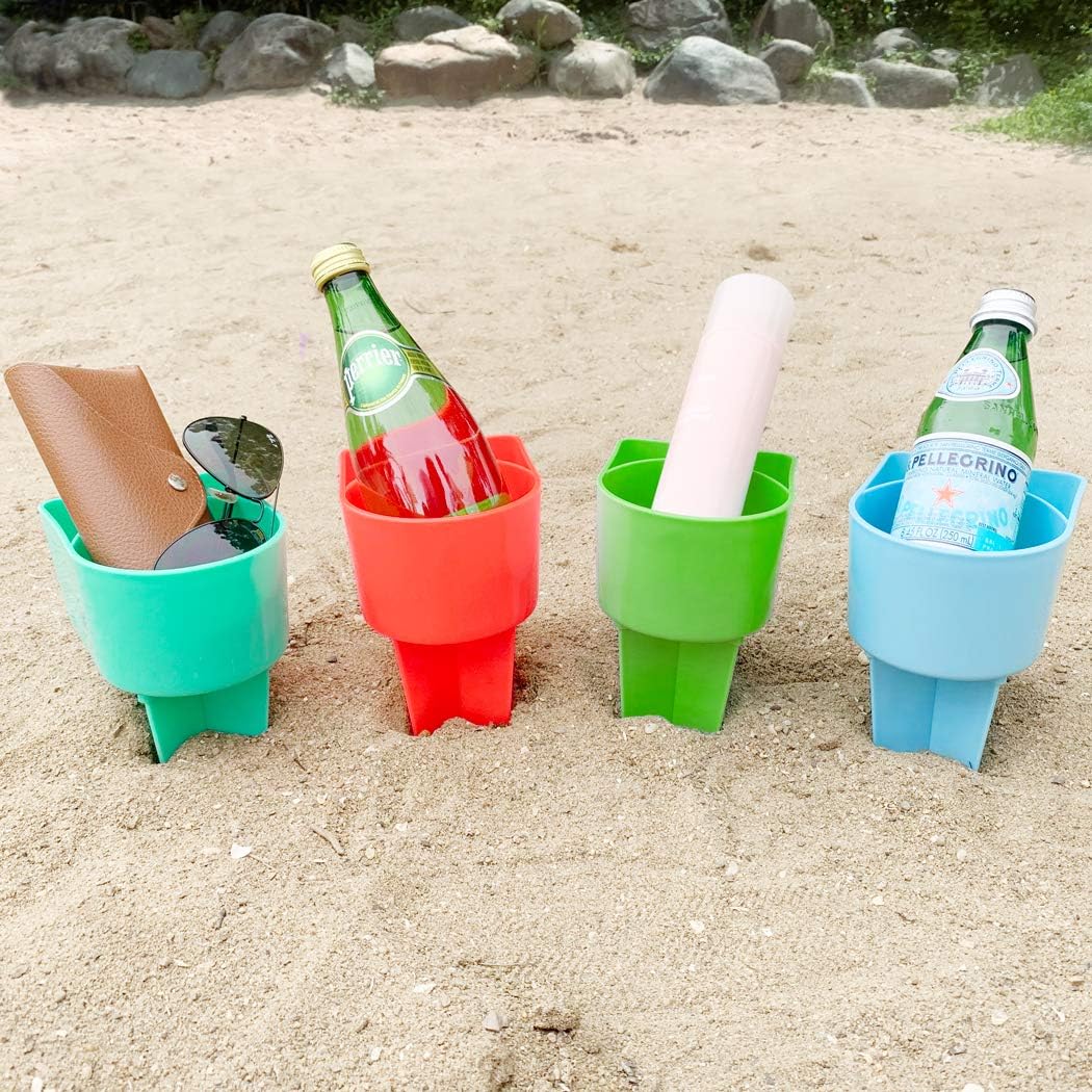 Portavasos de playa