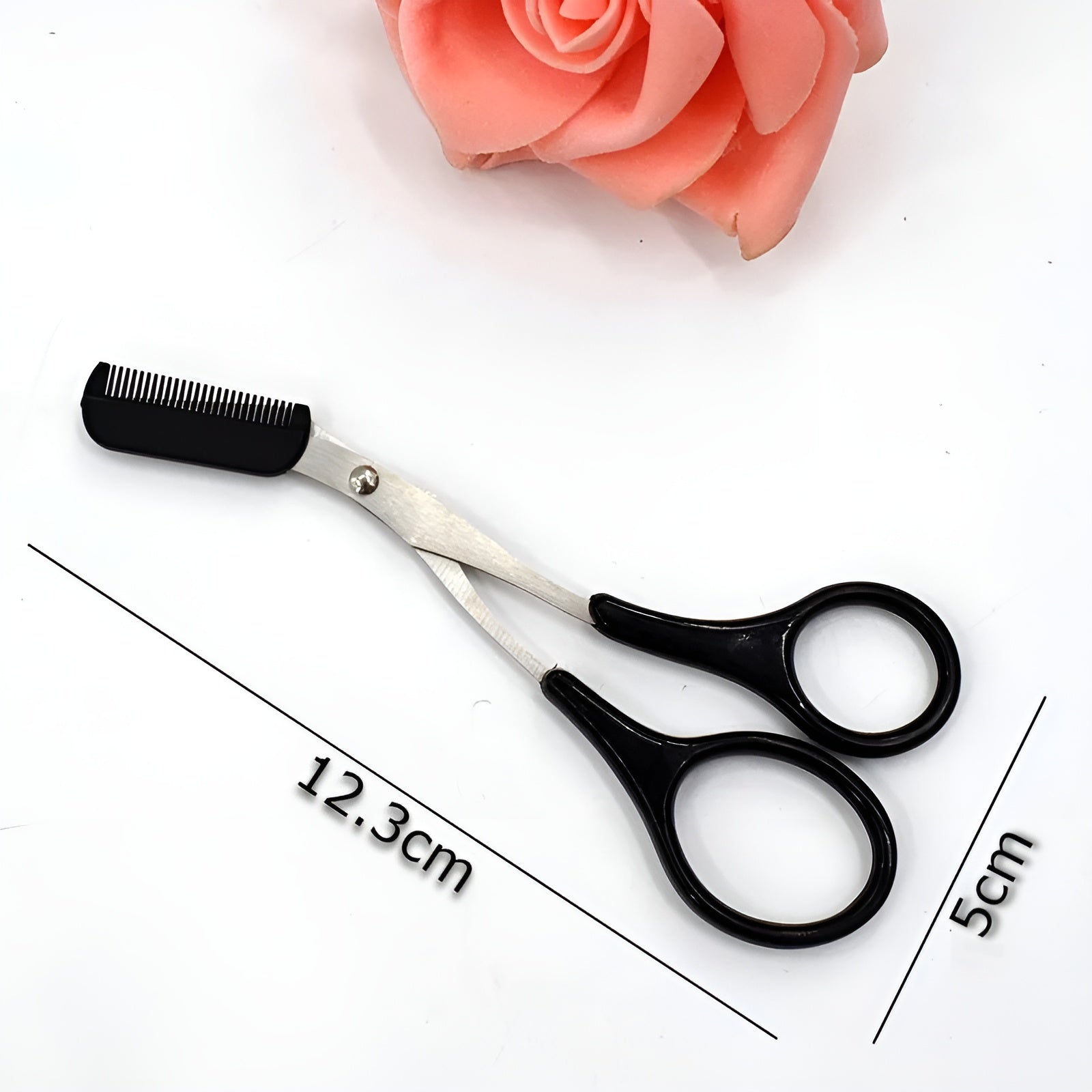 Tijeras recortadoras de cejas con peine – Detalle y presentación – NQLN Store Venezuela