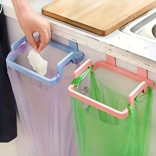 Manija de puerta de cocina soporte de bolsa de basura