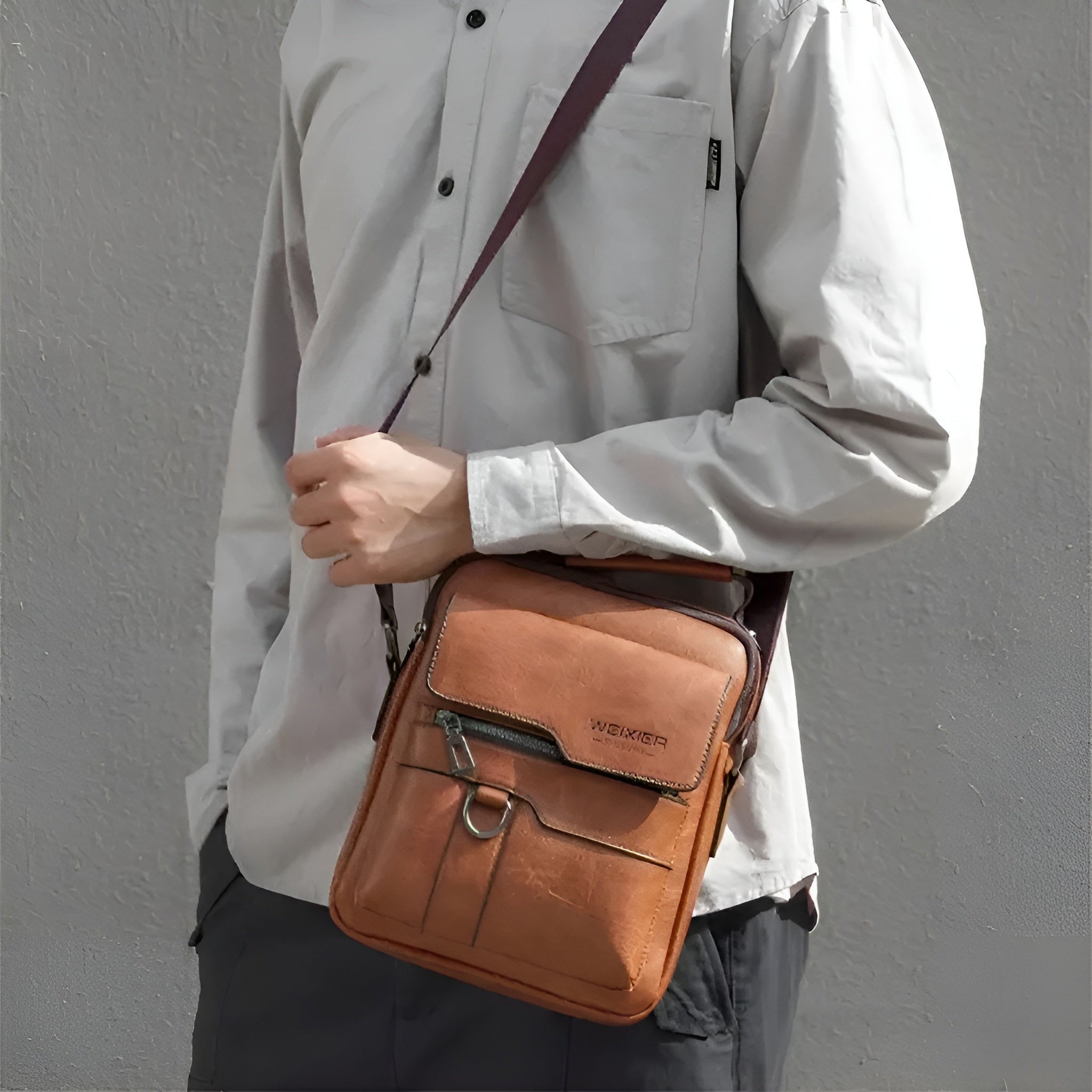 Bolso Bandolero de Cuero Sintético