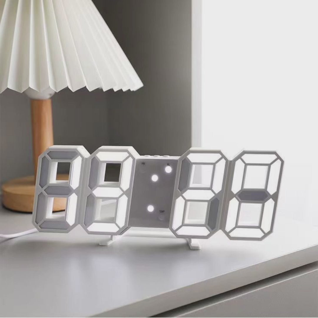Reloj Digital 3D con alarma