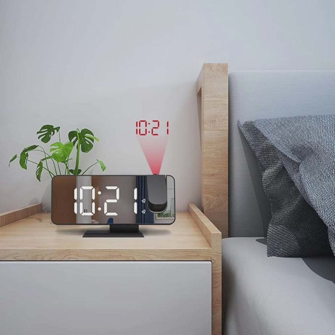 Reloj despertador con proyección