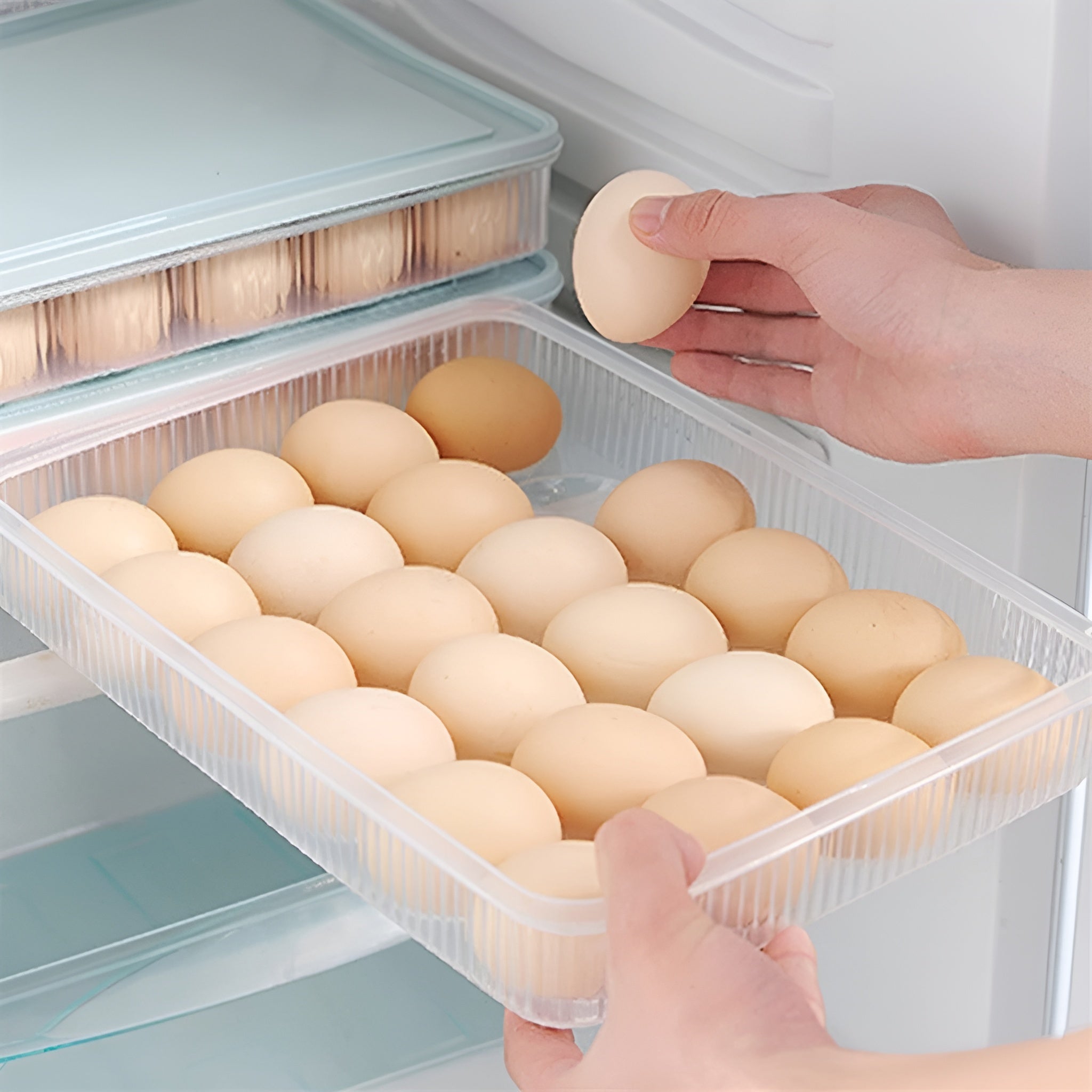Recipientes de almacenamiento con tapa para huevos pequeños – Comprar online en NQLN Store Venezuela con envío a todo el país
