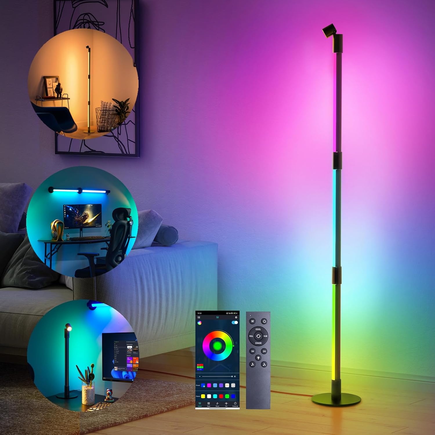 Lámpara LED Inteligente con Control Remoto