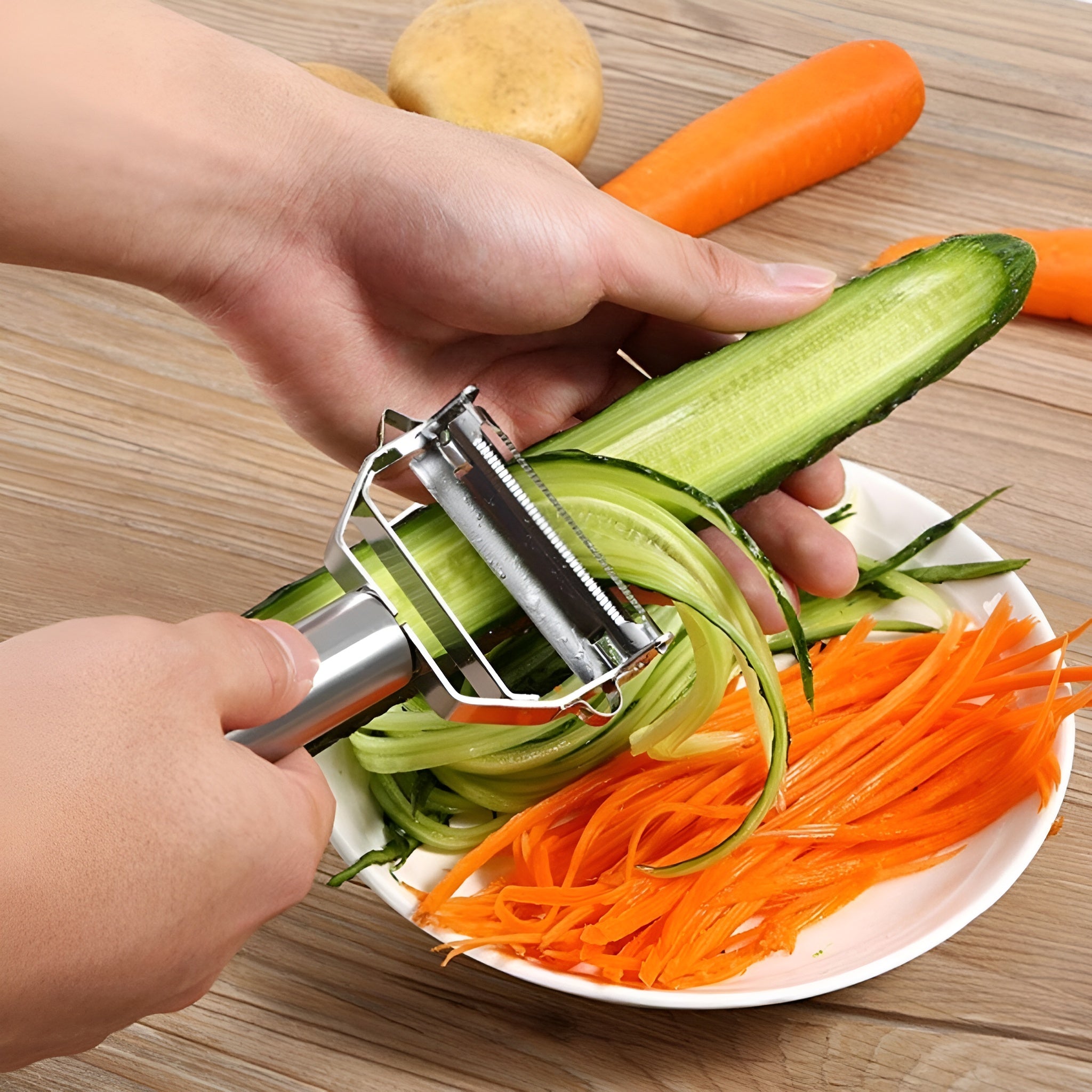 Pelador de verduras multifuncional para cara – Comprar online en NQLN Store Venezuela con envío a todo el país