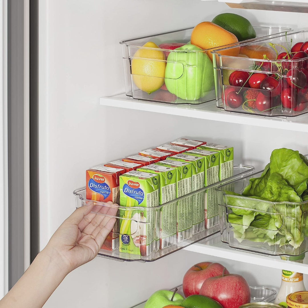 Contenedores organizadores de refrigerador (Pack de 8)
