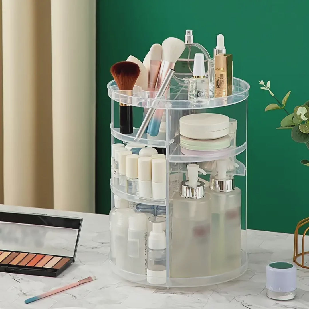 Organizador giratorio de 360 grados para maquillaje