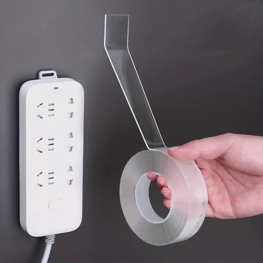 Adhesivo Transparente doble cara Reutilizable Nano