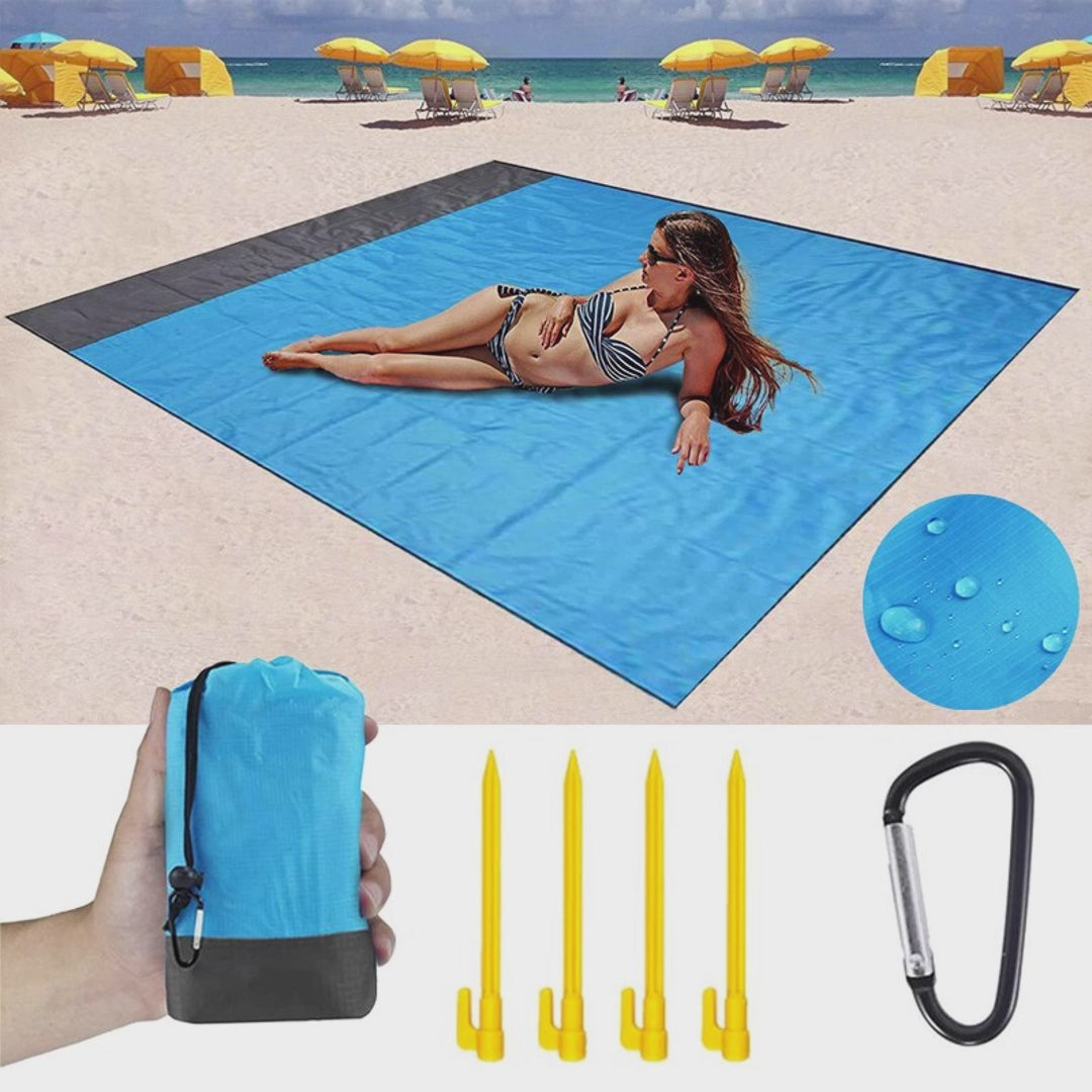 Manta de playa libre de arena