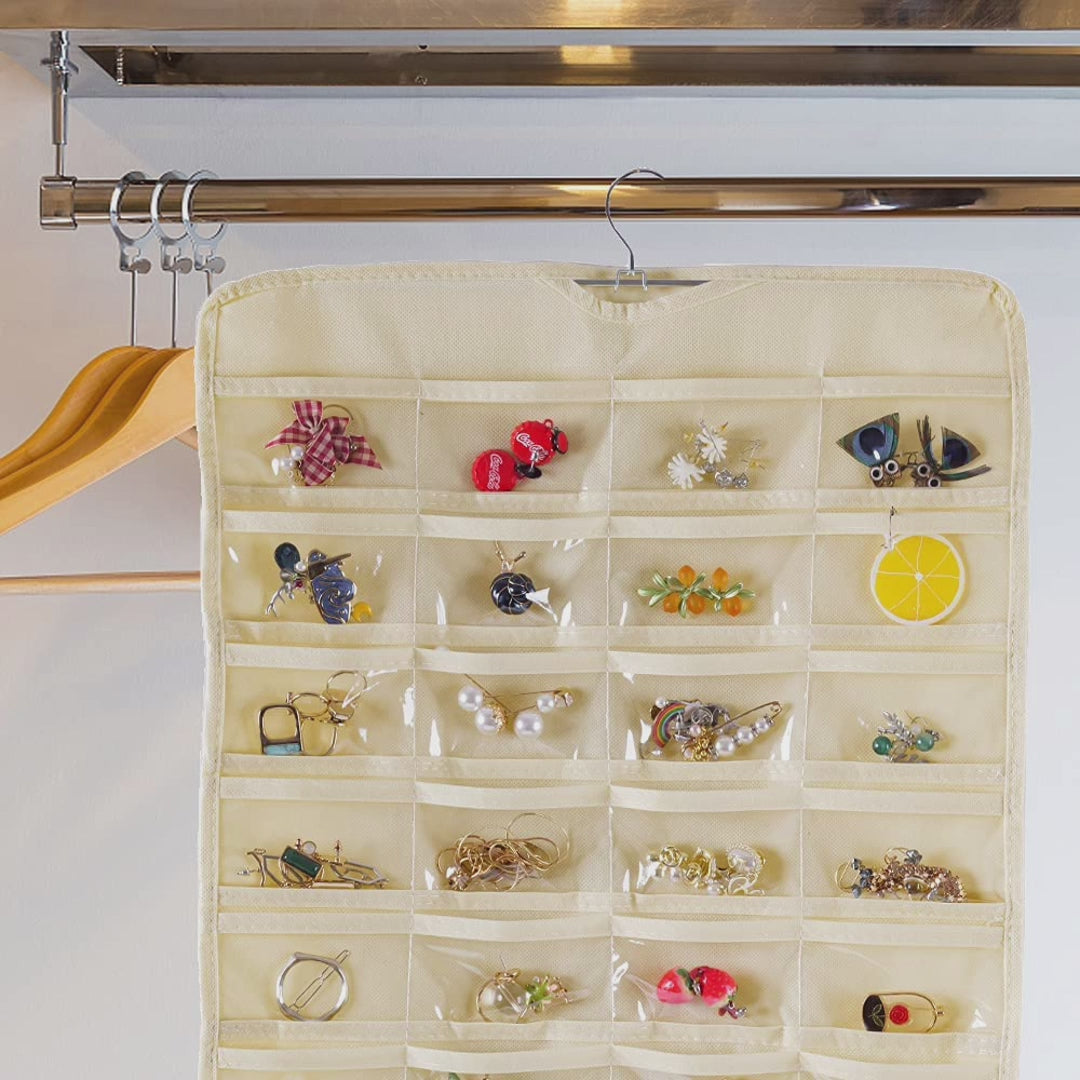 Organizador de joyas colgante con ganchos