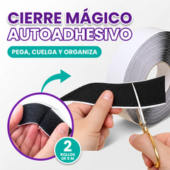 Rollo de cierre magico autoadhesivo (5 metros)
