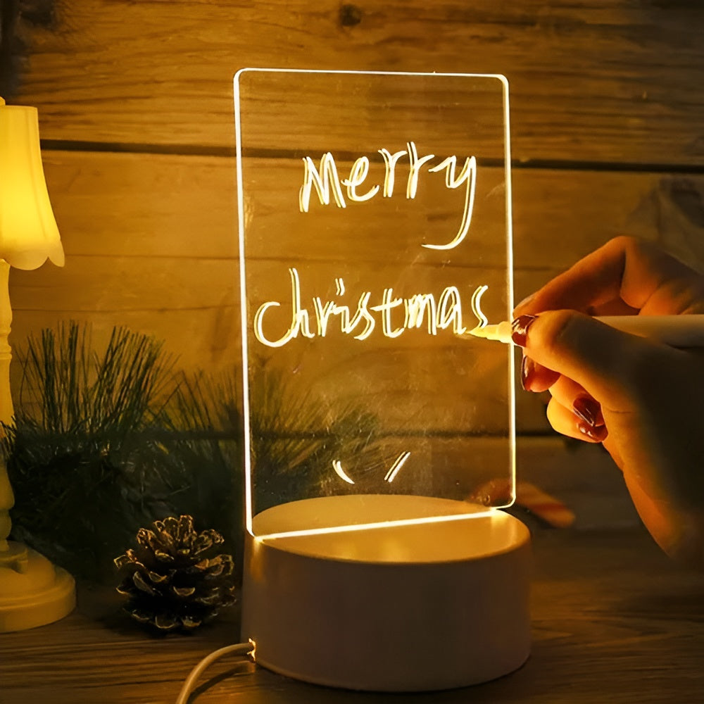 Tablero acrílico de escritura LED