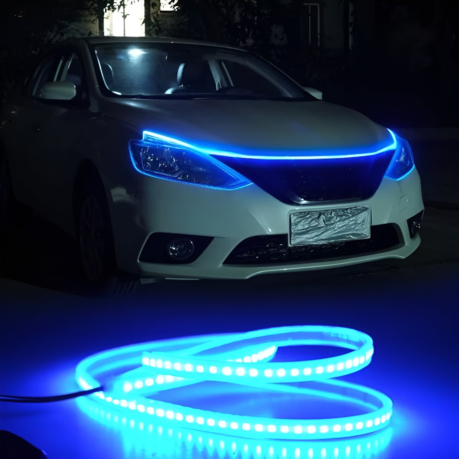 Tiras de luz LED blanca para capó de carro – Comprar online en NQLN Store Venezuela con envío a todo el país