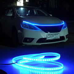 Tiras de luz LED blanca para capó de carro
