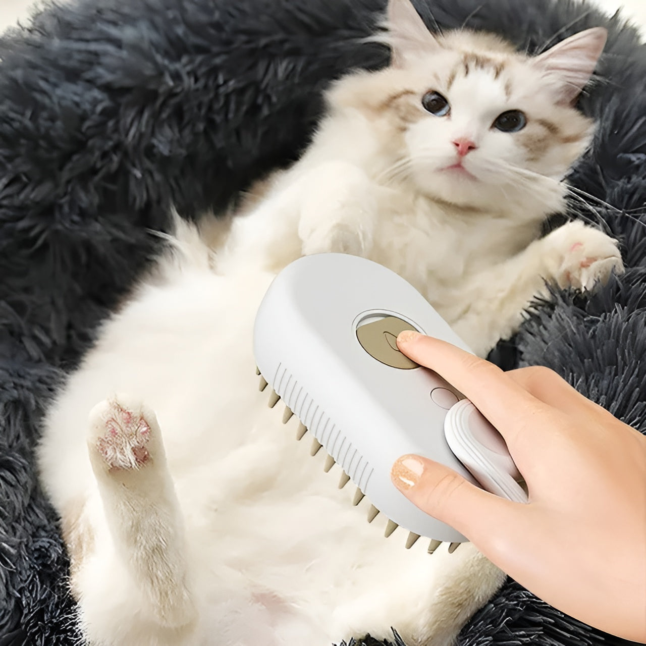 Cepillo para mascotas con vapor