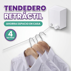 Tendedero retractil de ropa para apartamento
