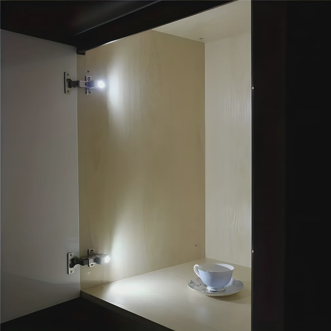 Luz de bisagra para gabinete