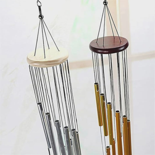 Campana de viento de metal para exteriores