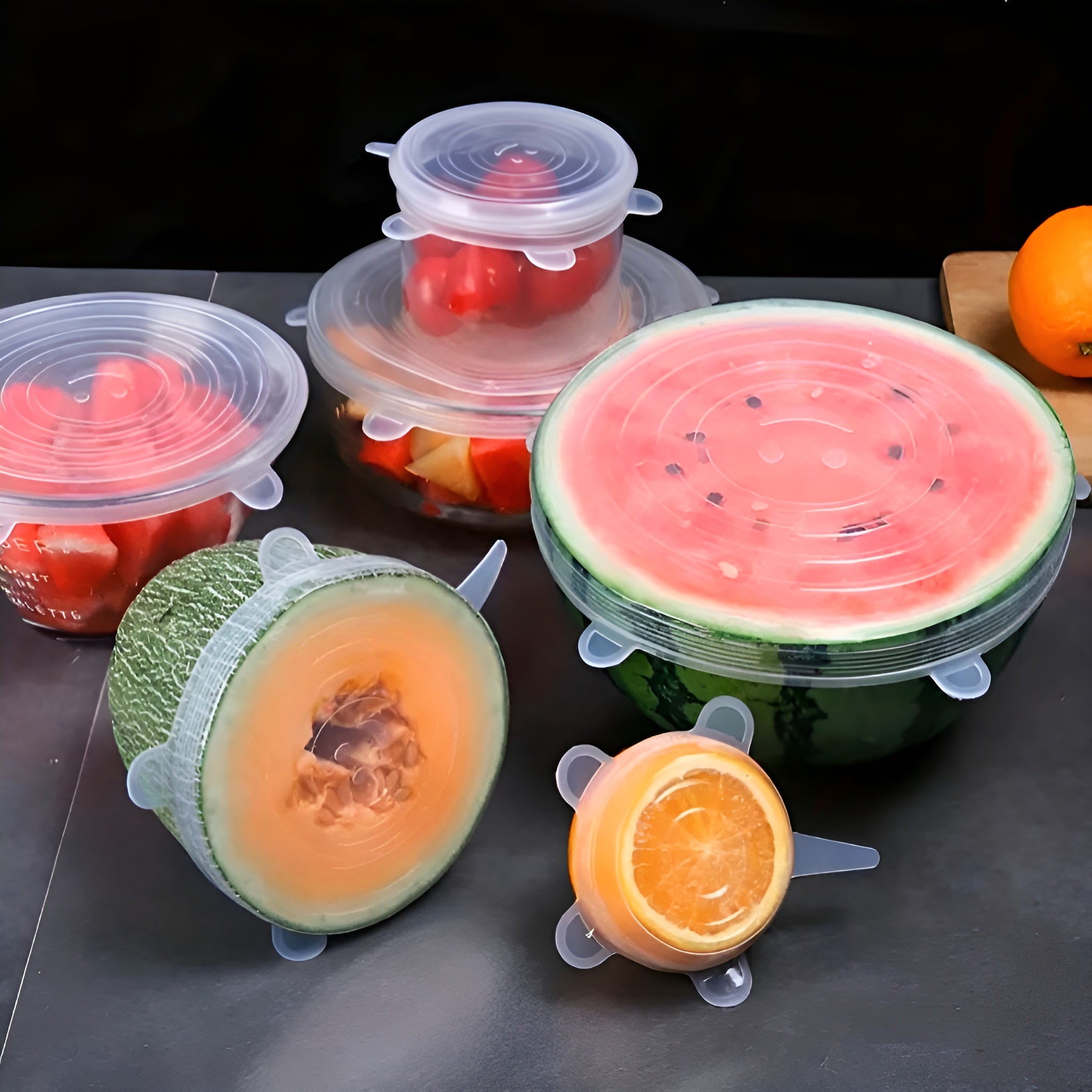 Tapas adaptables de silicona (Pack de 6)