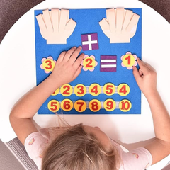 Juguete educativo de fieltro para ninos