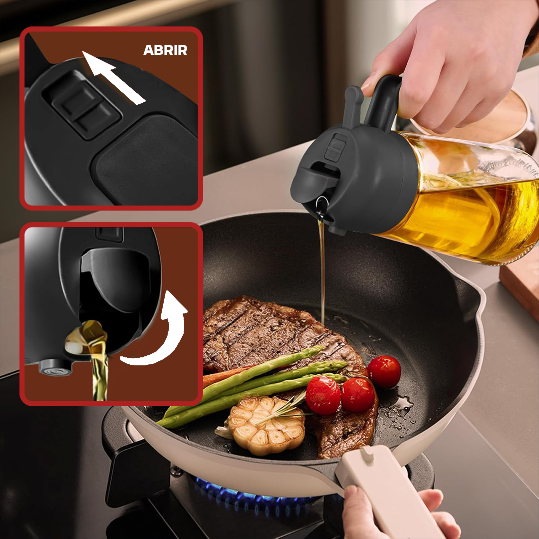 Dispensador de aceite de cocina Vauli – Vista detalle del producto – NQLN Store