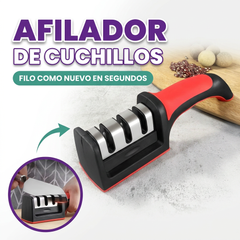 Afilador de cuchillos 3 en 1