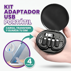 Kit de almacenamiento de tarjetas adaptadoras USB