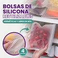 Bolsas de Silicona para Alimentos (Pack de 4) – Disponible en NQLN Store con envío gratis desde $20