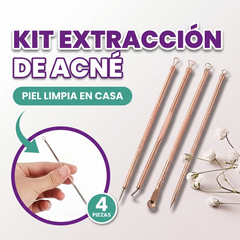 Kit extraccion de acne de 4 piezas