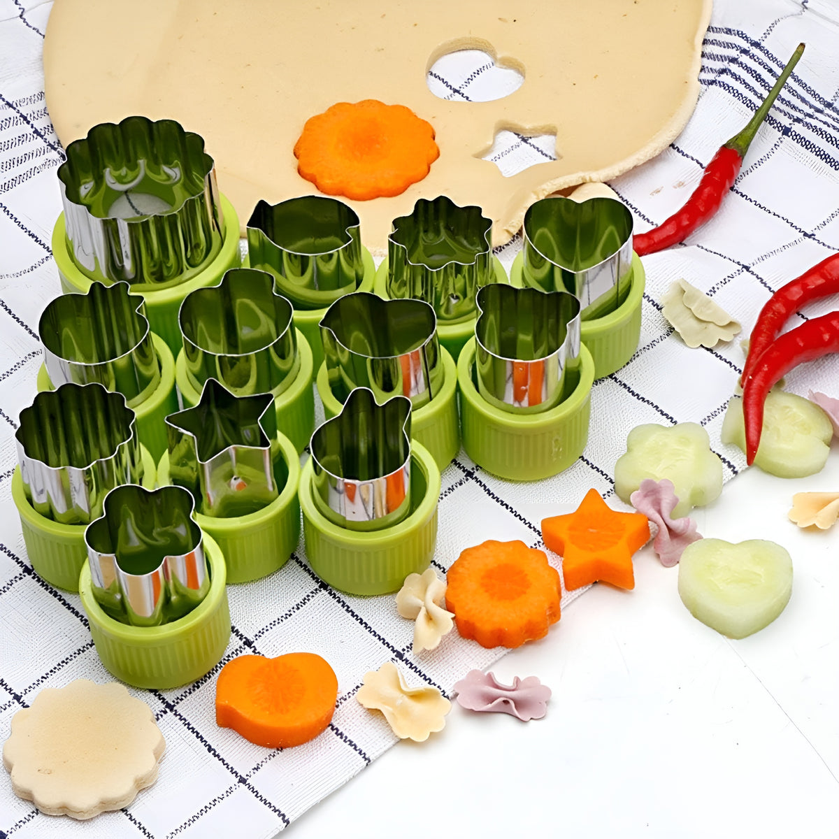 Mini Cortadores De Frutas Vegetales Y Galletas
